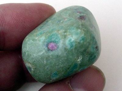 Bra Pris Trumlad Naturlig Äkta Rubin i Fuchsit 32 gram Vackert Mönster fr Afrika Köp Nu!